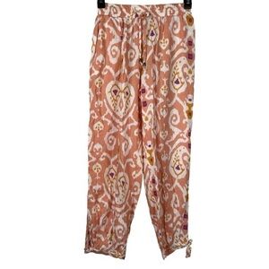 Christian Siriano Orange Boho Wide Leg Pants